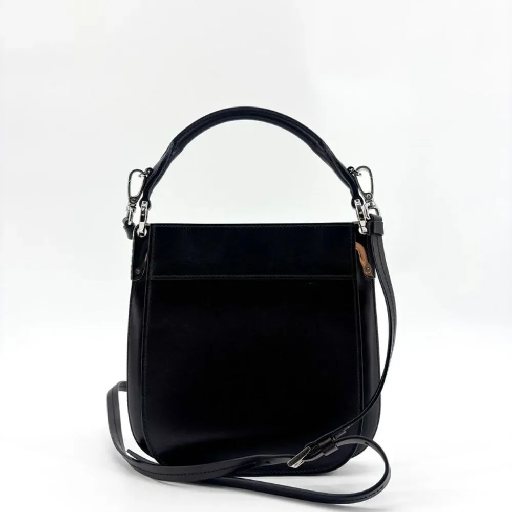 Prada Margit Small Leather Shoulder Bag Black